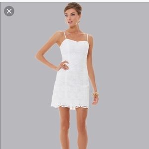 White eyelet dress